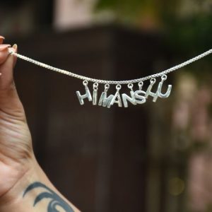 Letter Charm Bracelet Customised Silver Jewellery India 2023