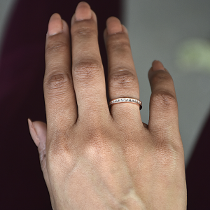 Best Rose Gold Baguette Band 92.5 Hallmarked India 2021