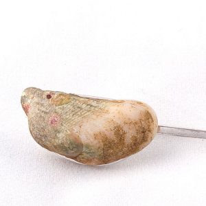 Real Seashell Saree Pin 92.5 Hallmark Silver India 2021