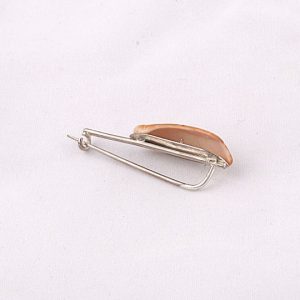 Natural Real Seashell Saree Pin 92.5 Hallmark Silver India 2021