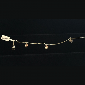 Best Customized Leaf Anklet 92.5 Hallmark Silver India 2021
