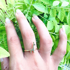 Best customized Giraffe Ring 92.5 Hallmarked India 2021