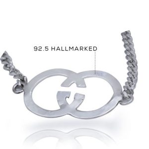 Best Gucci Design Bracelet 92.5 Hallmark Silver India 2021