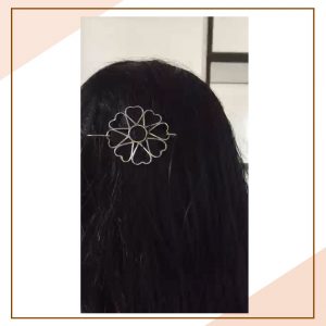 Best Flower Design Hairpin 92.5 Hallmark Silver India 2021