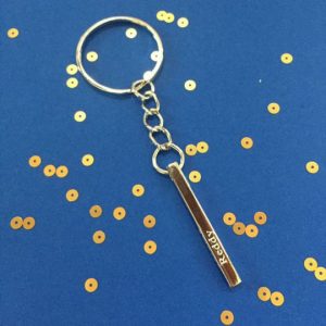 Cuboid Bar Name keychain Customised Silver Jewellery India 2023