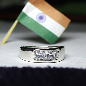 Double Stone Gents Ring