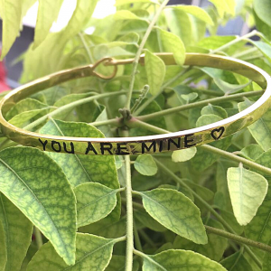 Engraved Message Bracelet Customised Silver Jewellery India 2023