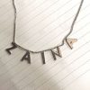 Name Necklace Customised Silver Jewellery India 2023