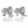 Best Customized Heart Solitaire Earrings 92.5 Hallmarked India 2021