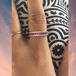 Best Customized Rainbow Ring 92.5 Hallmarked India 2021