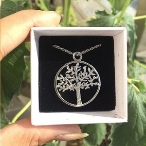 Best Tree Charm Pendant 92.5 Hallmark Silver