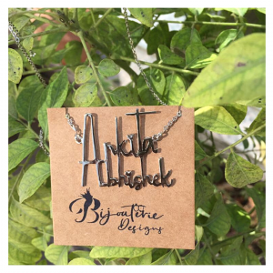 Couple Name Pendant Customised Silver Jewellery India 2023