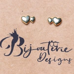 Best Customized Heart Ear Studs 92.5 Hallmark Silver India 2021