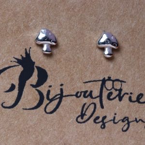 Best Mushroom Ear Studs 92.5 Hallmark Silver India 2021