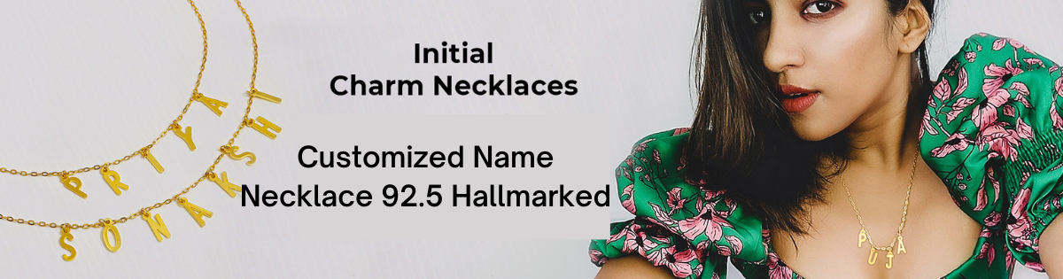 Customized Name Necklace 92.5 Hallmarked India 2021