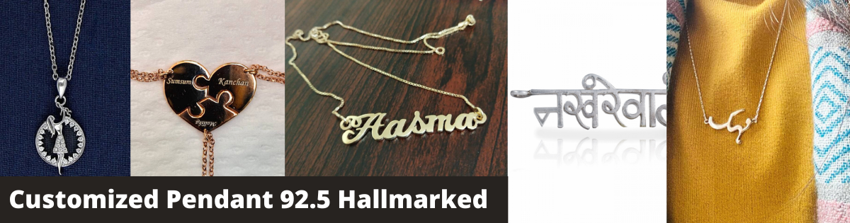 Customized Pendant 92.5 Hallmarked India 2021