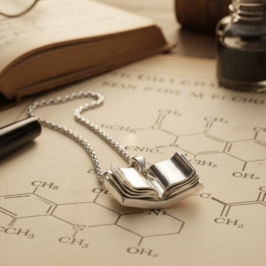 Best Note Book Pendant For Bibliophilia 92.5 Hallmark Silver