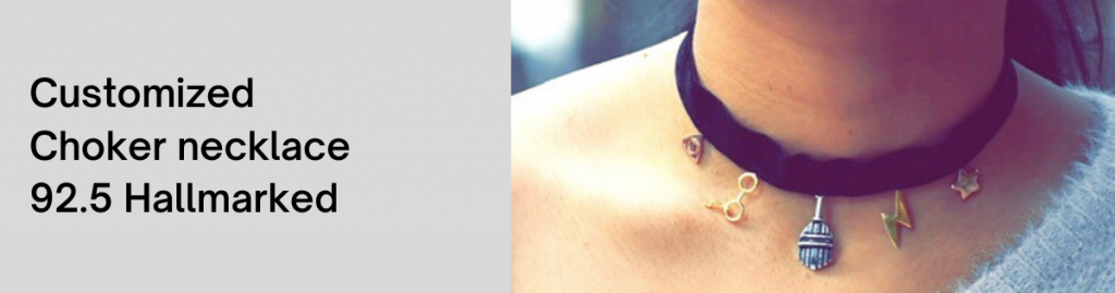 Customized Choker necklace 92.5 Hallmarked India 2021