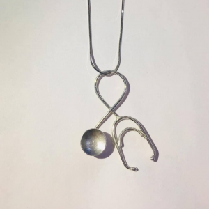 Best Customized  Stethoscope Pendant 92.5 Hallmark Silver India 2021