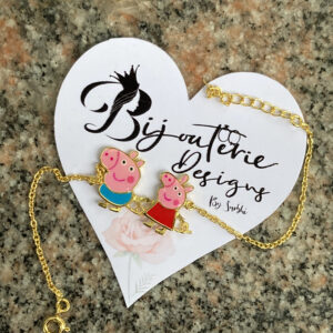 Peppa Pig Kids Bracelet Customised Silver Jewellery India 2023