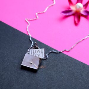 Secret Message Pendant Customised Silver Jewellery India 2023