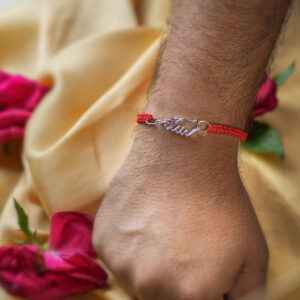 Korean Heart Pendant cum Pull on Thread Rakhi