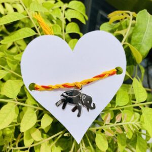 Lucky Elephant Charm Rakhi cum Pendant
