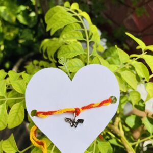 Wonder Woman Rakhi cum Charm for Bhabhi