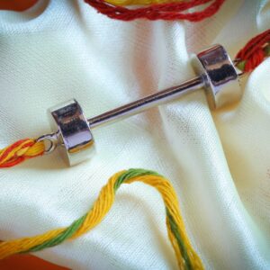 Dumbell Rakhi for Gym Freak Bhai