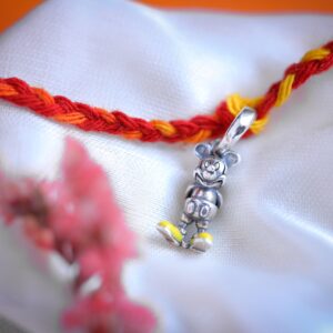 Cute Mickey Charm Rakhi cum Pendant