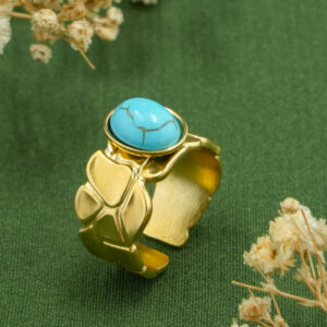 Zaya Sculpted Turquoise Statement Ring