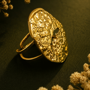 Statement Hammered Adjustable Ring