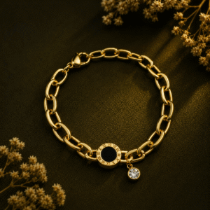 Roman Dial Bracelet – Black