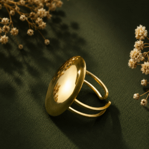 Chunky Oval Adjustable Ring